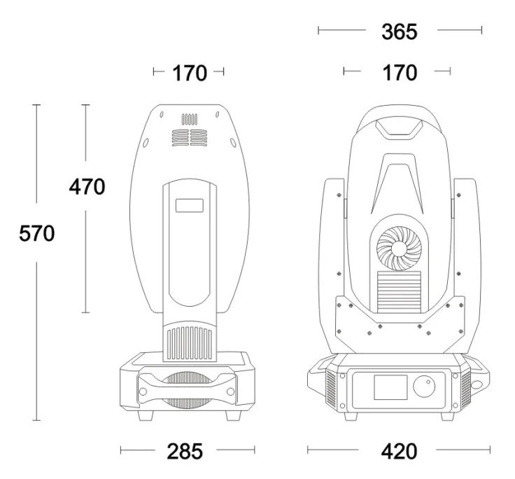 380W Beam Moving Head Light, image 1